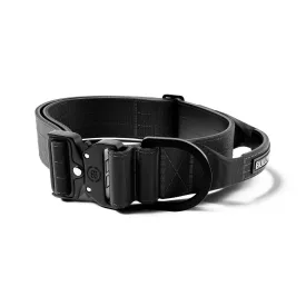 1.5" (4cm) Light Combat Collar with handle - Black x Black