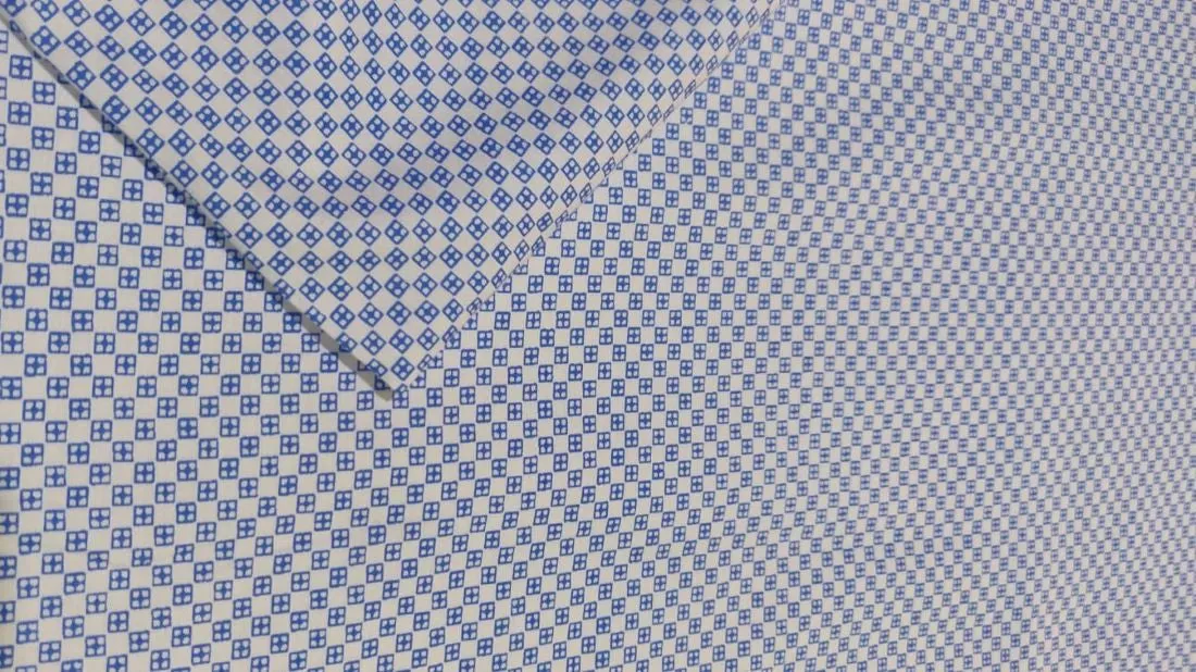 50% cotton x 50% bamboo yarn fabric printed width 147 cm
