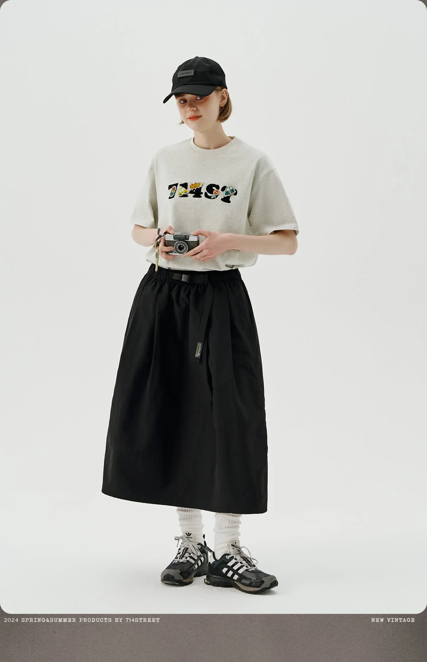 714STREET ロゴエンブロイダリーTシャツ 714ST082