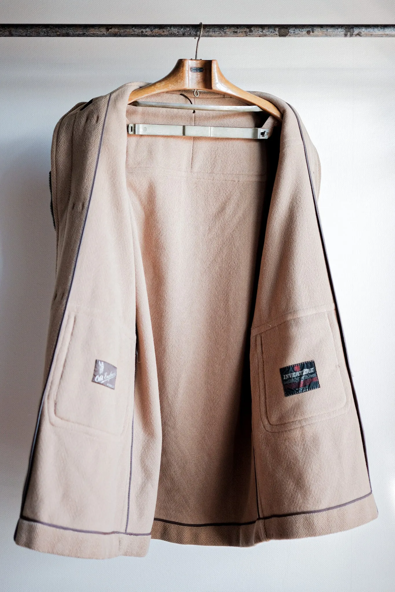 【~80's】Old England Wool Duffle Coat Made by INVERTERE "Moorbrook"