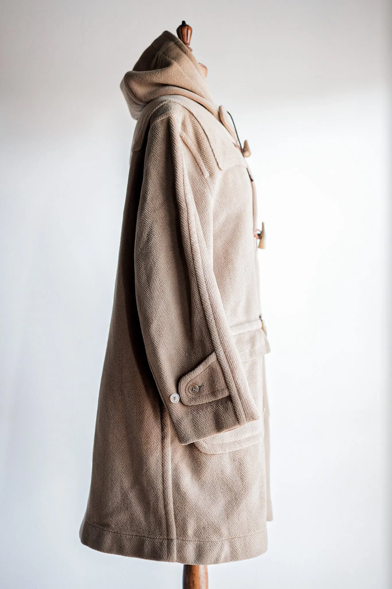 【~80's】Old England Wool Duffle Coat Made by INVERTERE "Moorbrook"