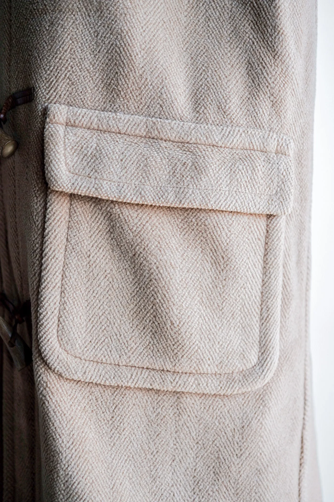 【~80's】Old England Wool Duffle Coat Made by INVERTERE "Moorbrook"