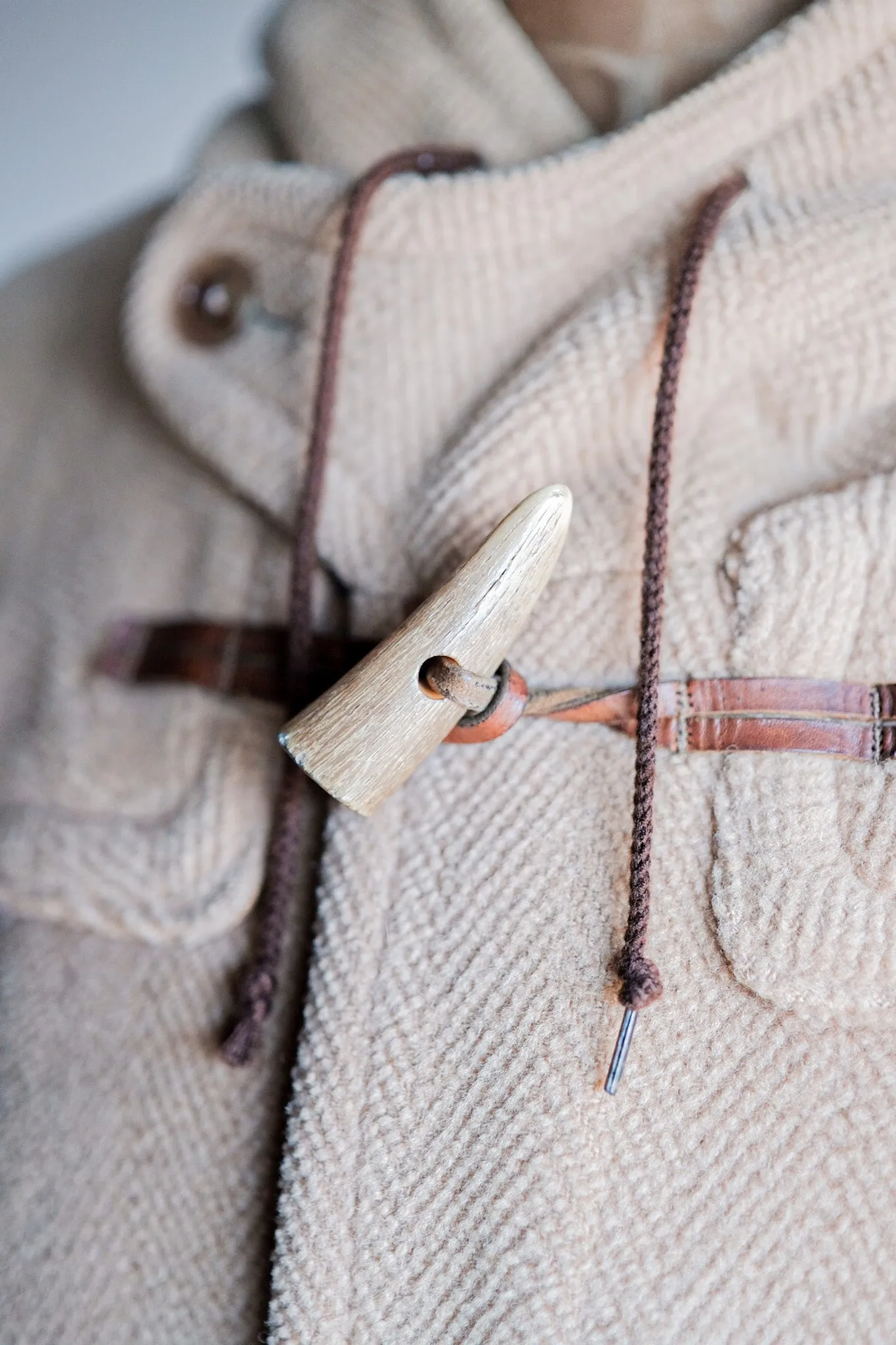 【~80's】Old England Wool Duffle Coat Made by INVERTERE "Moorbrook"