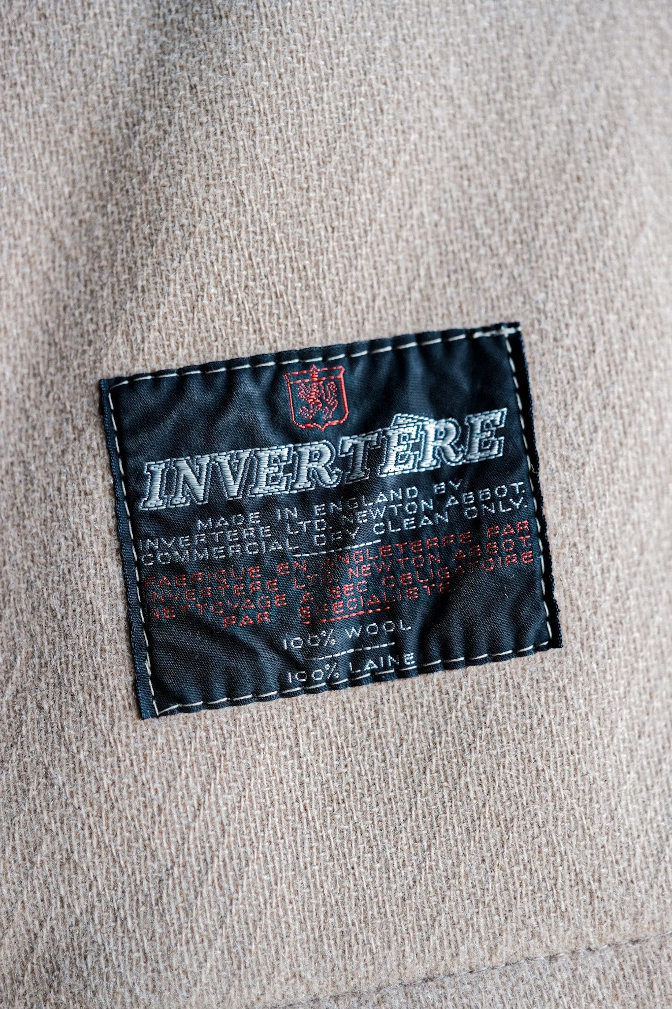【~80's】Old England Wool Duffle Coat Made by INVERTERE "Moorbrook"