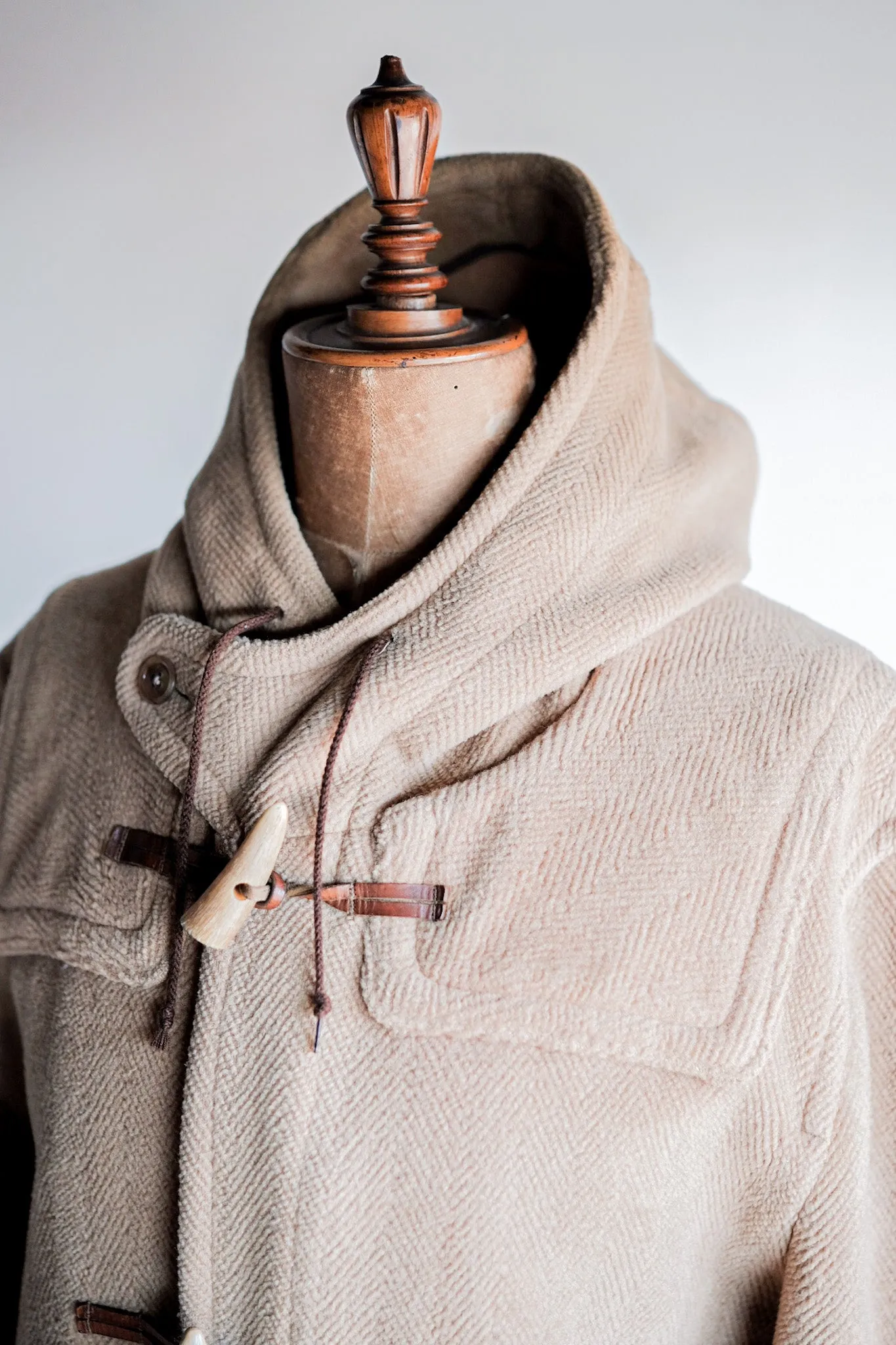 【~80's】Old England Wool Duffle Coat Made by INVERTERE "Moorbrook"