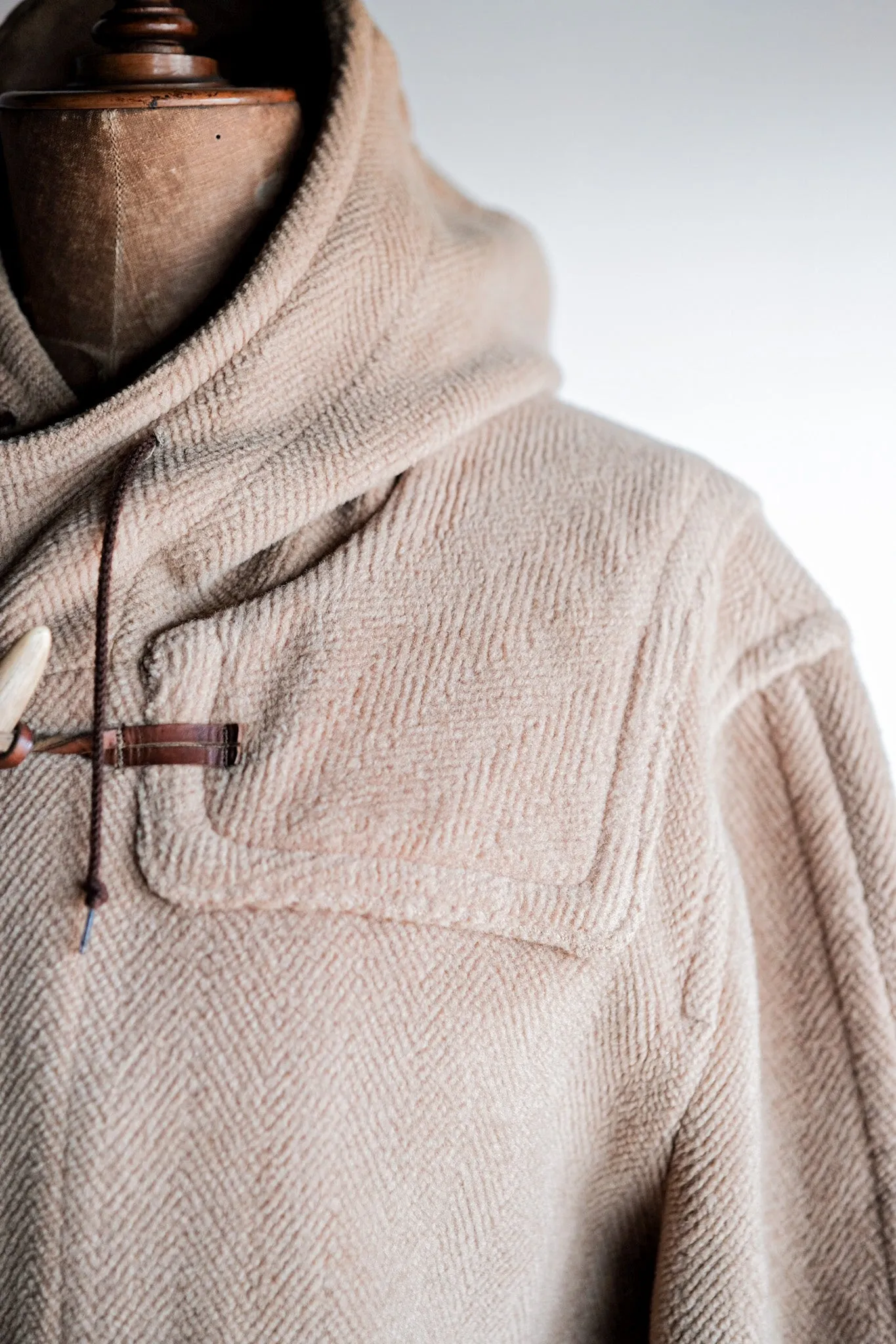 【~80's】Old England Wool Duffle Coat Made by INVERTERE "Moorbrook"