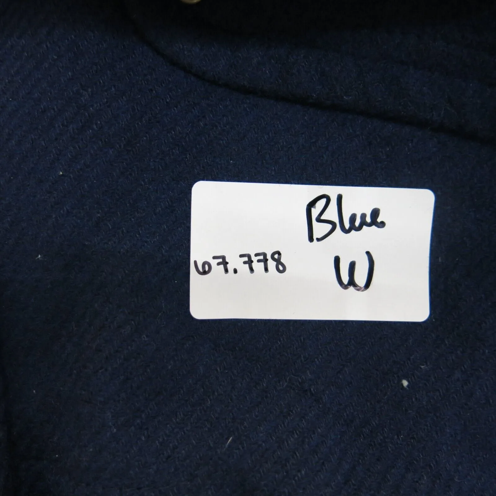 American Eagle Womens Hooded Wool Blend Duffle Coat Jacket Navy Blue Medium