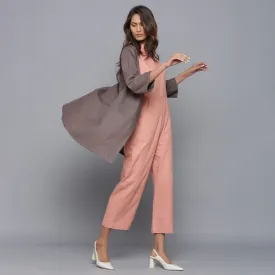 Ash Grey Warm Cotton Flannel Wrap Overlay