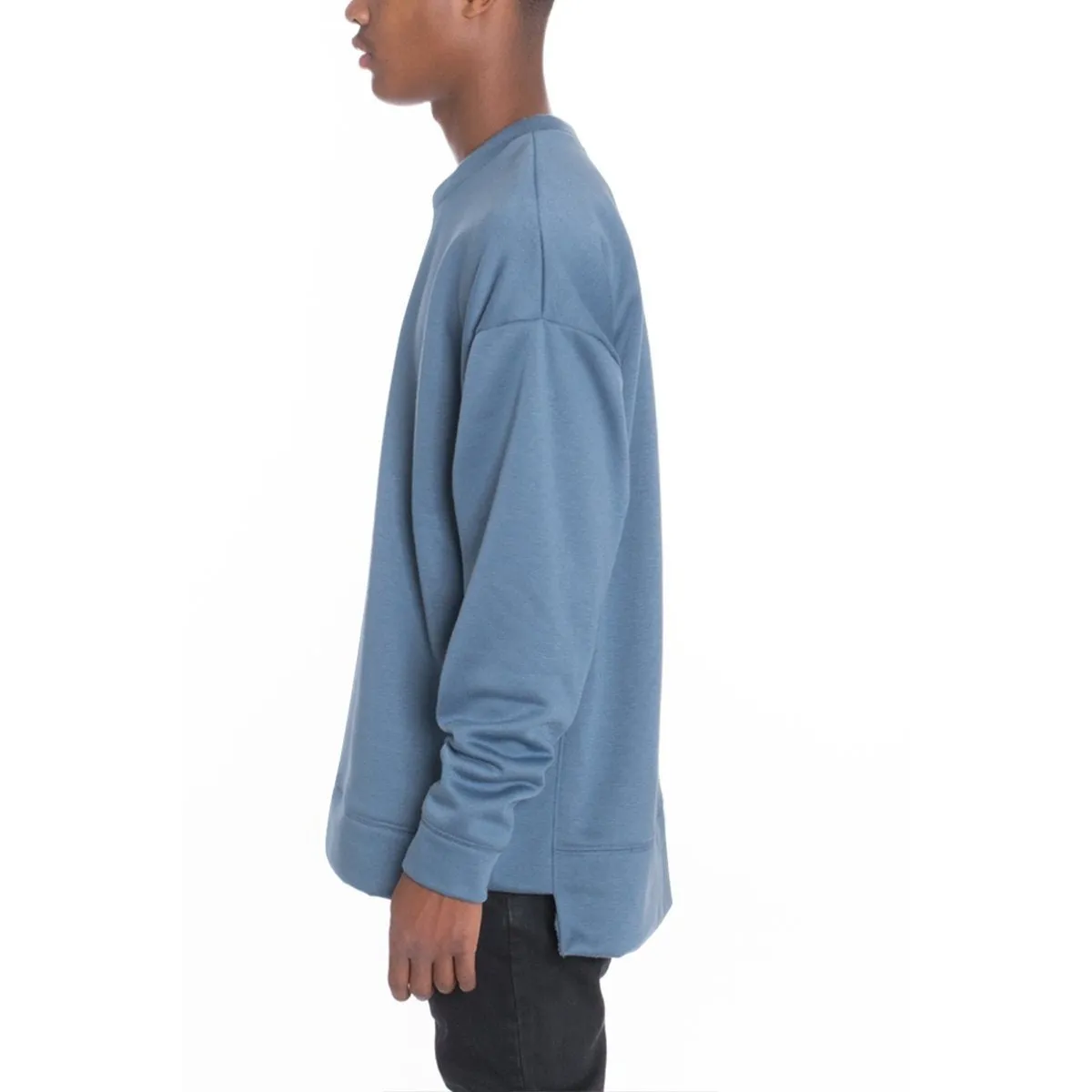 Blue Side Panel Pullover