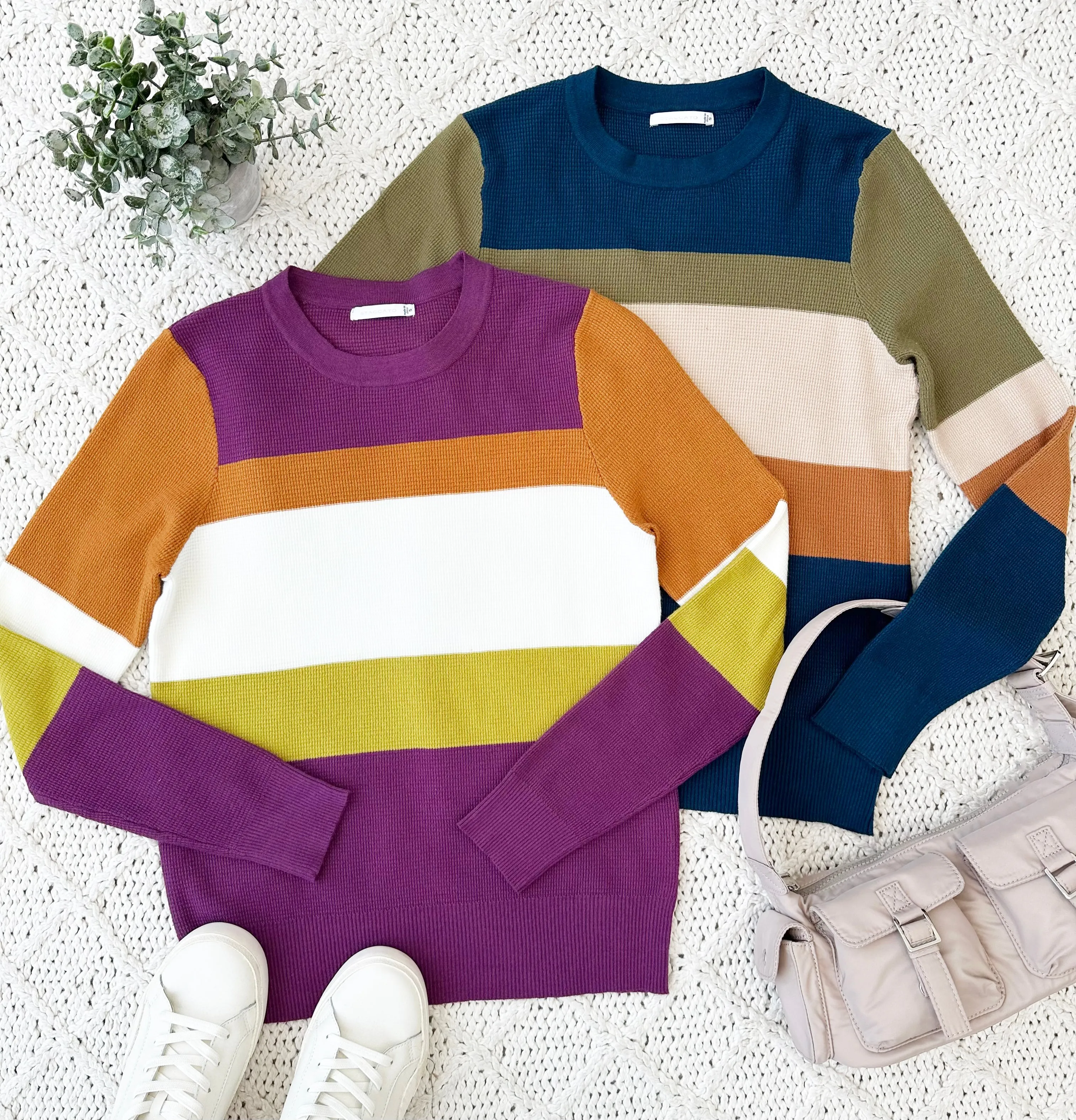Bright & Bold Waffle Textured Tops - 2 colors! - FINAL SALE