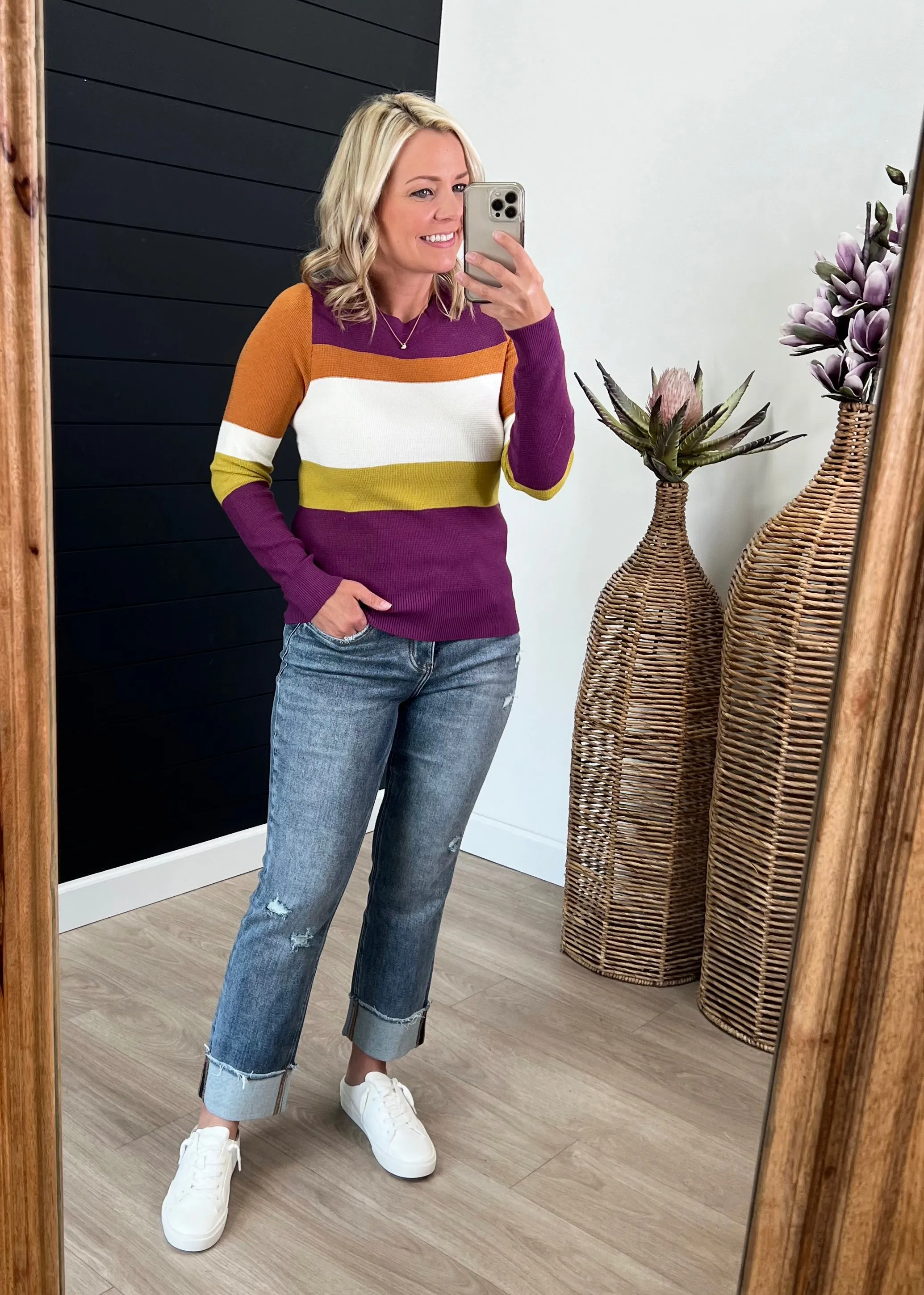 Bright & Bold Waffle Textured Tops - 2 colors! - FINAL SALE