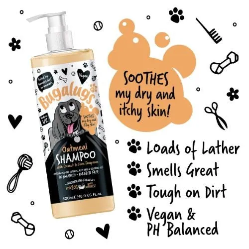 Bugalugs Oatmeal Dog Shampoo 500ml