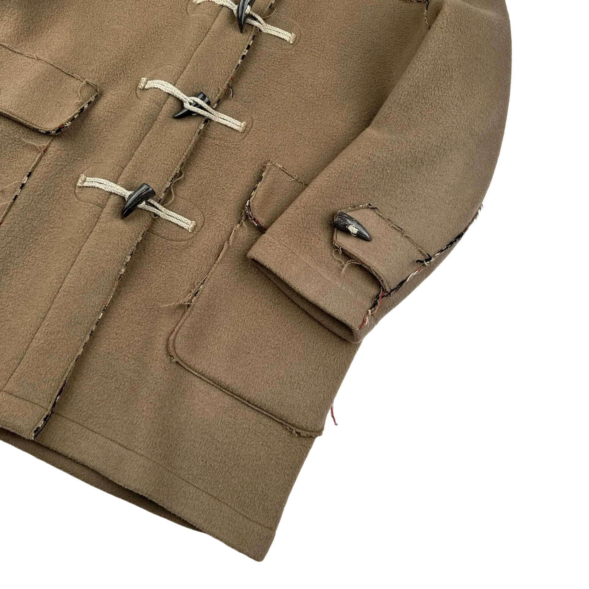Burberry Lana Wool Duffle Coat - Large