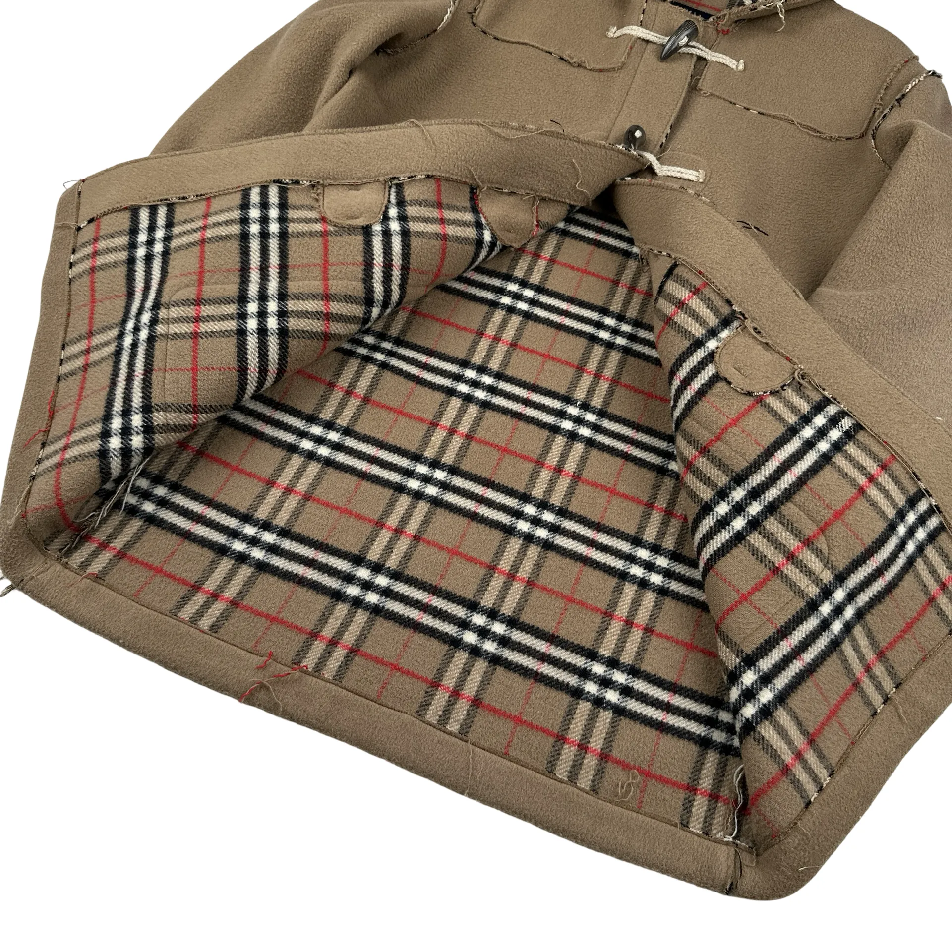 Burberry Lana Wool Duffle Coat - Large