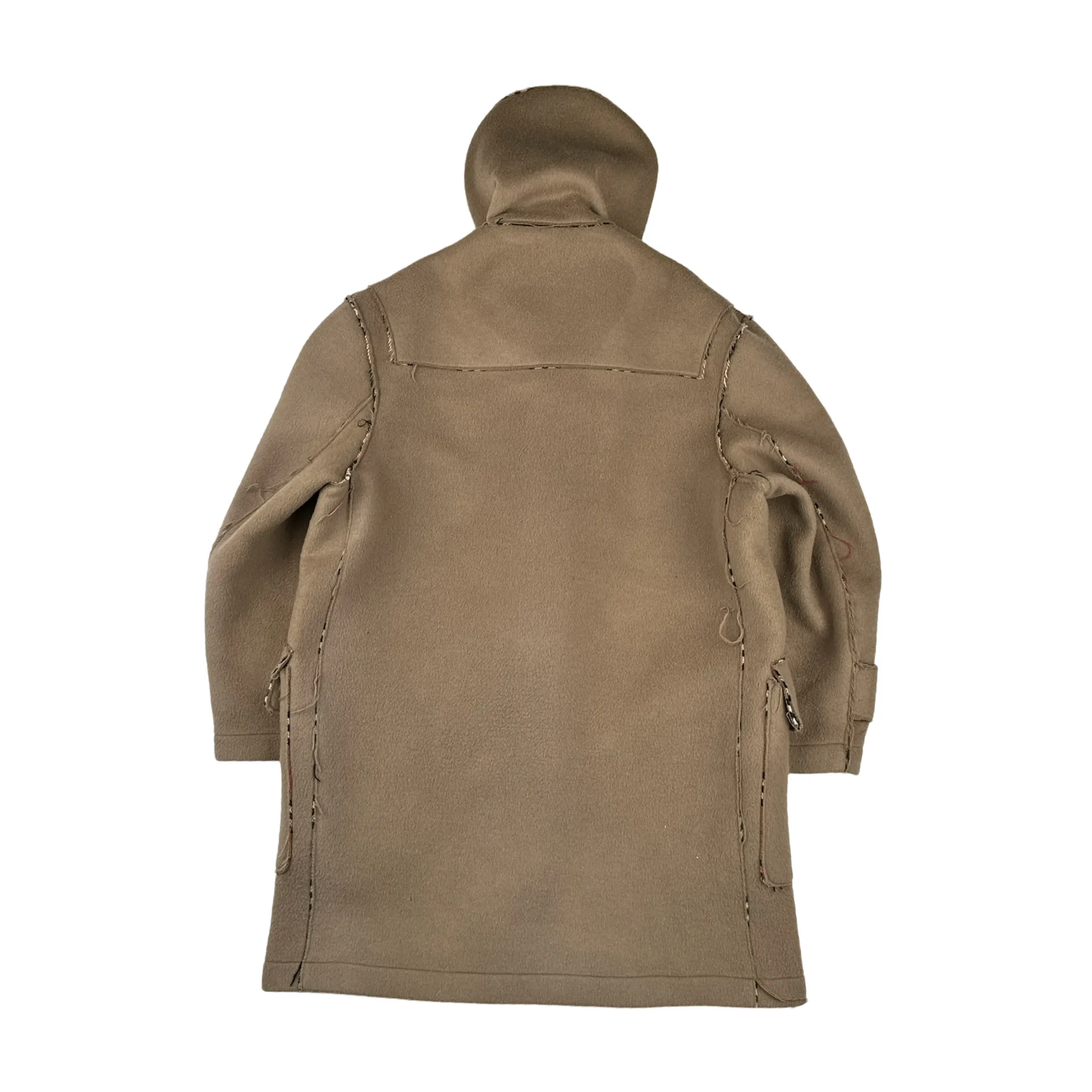 Burberry Lana Wool Duffle Coat - Large