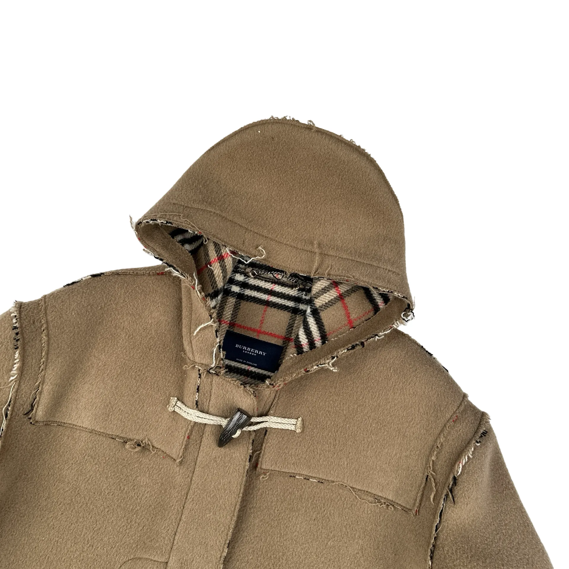 Burberry Lana Wool Duffle Coat - Large