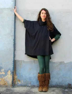 Chunky Cowl Tunic Kaftan