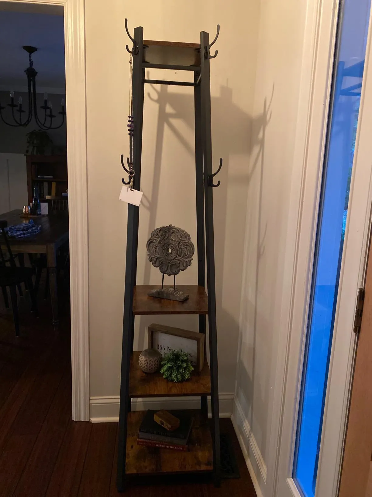 Coat Rack |Hall Trees | Coat Stand with 3 Shelves