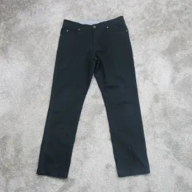 Columbia Mens Jean Straight Leg 100% Cotton Mid Rise Slim Fit Black Size W32XL30