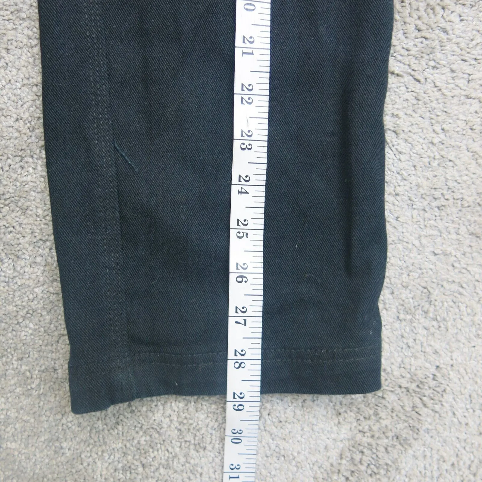Columbia Mens Jean Straight Leg 100% Cotton Mid Rise Slim Fit Black Size W32XL30