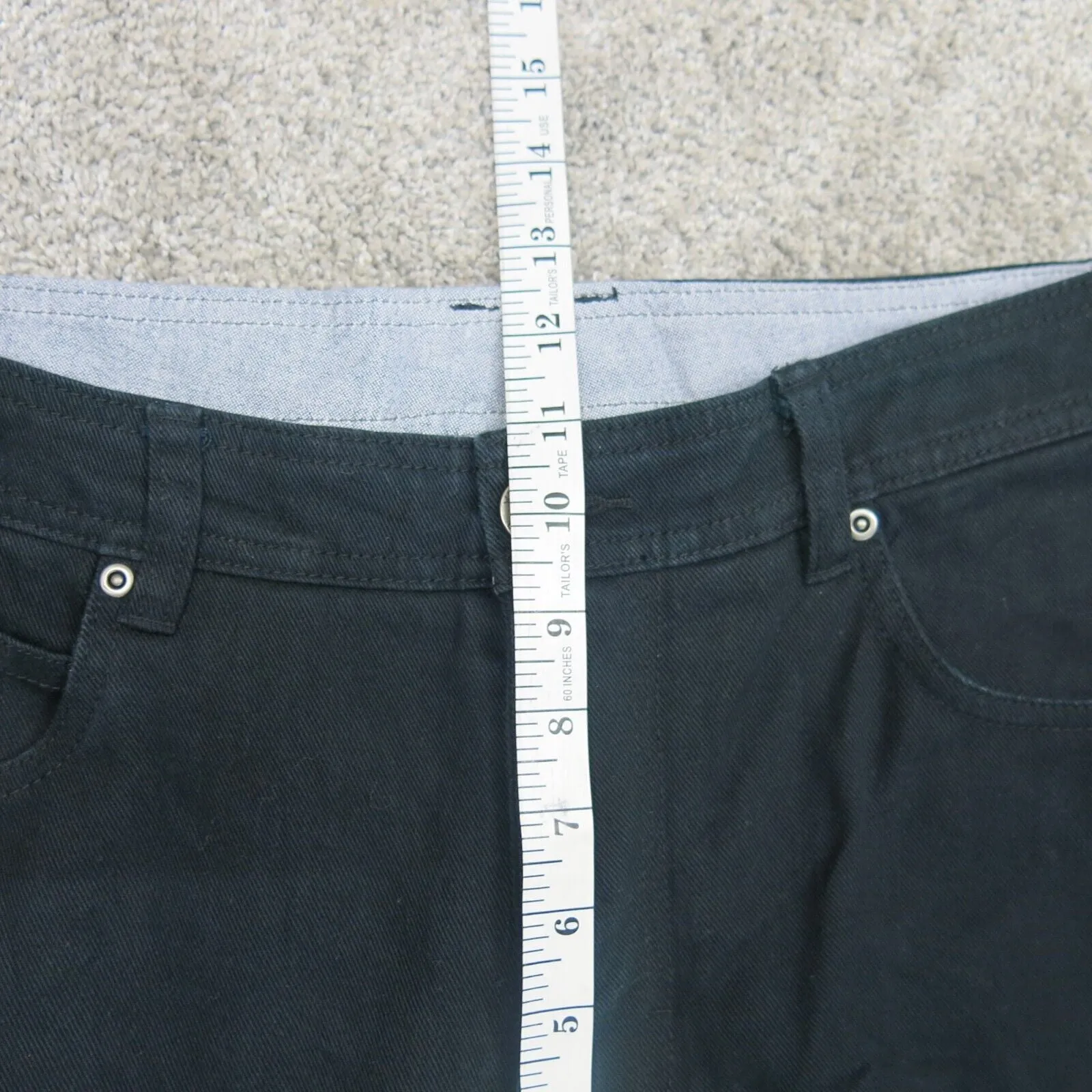 Columbia Mens Jean Straight Leg 100% Cotton Mid Rise Slim Fit Black Size W32XL30
