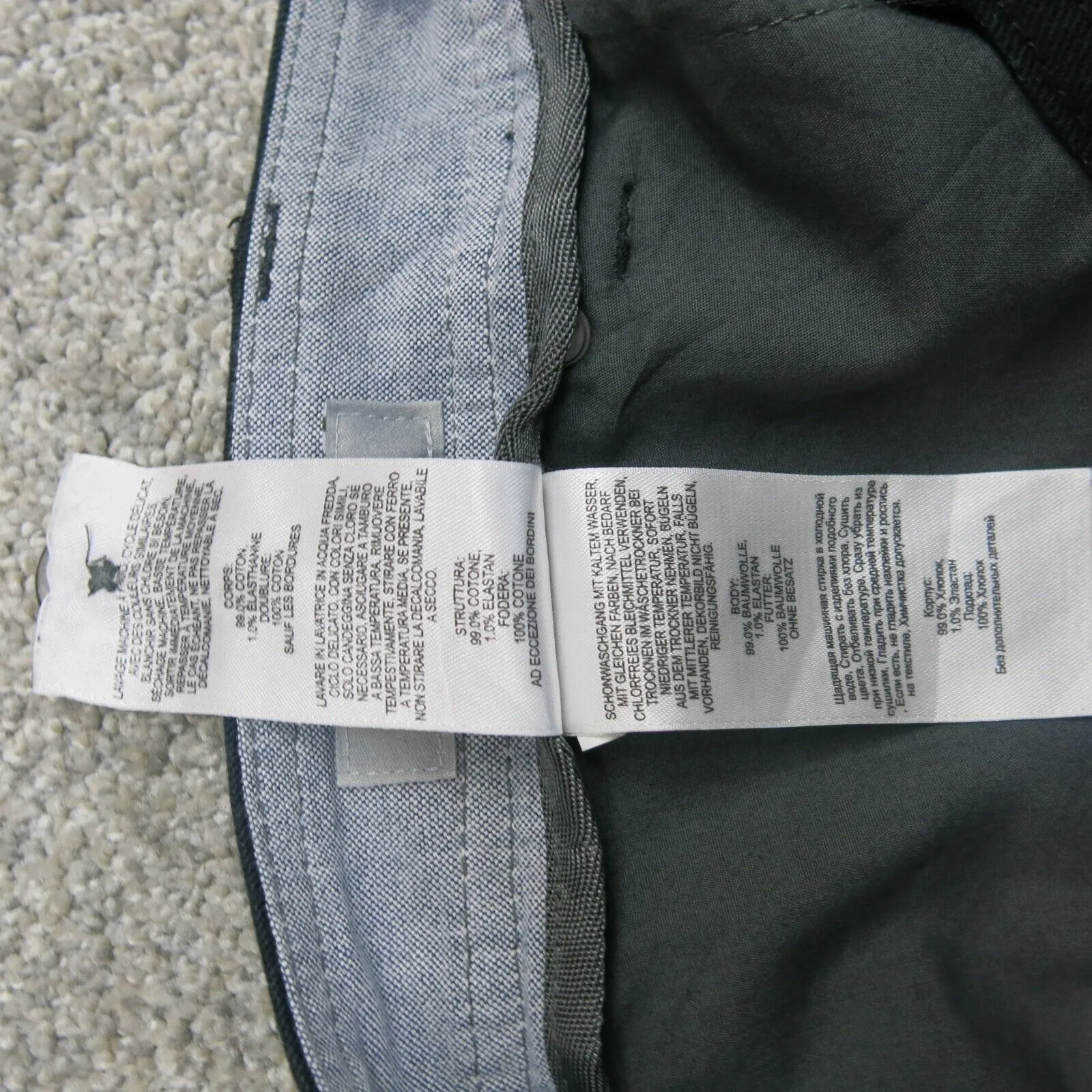 Columbia Mens Jean Straight Leg 100% Cotton Mid Rise Slim Fit Black Size W32XL30