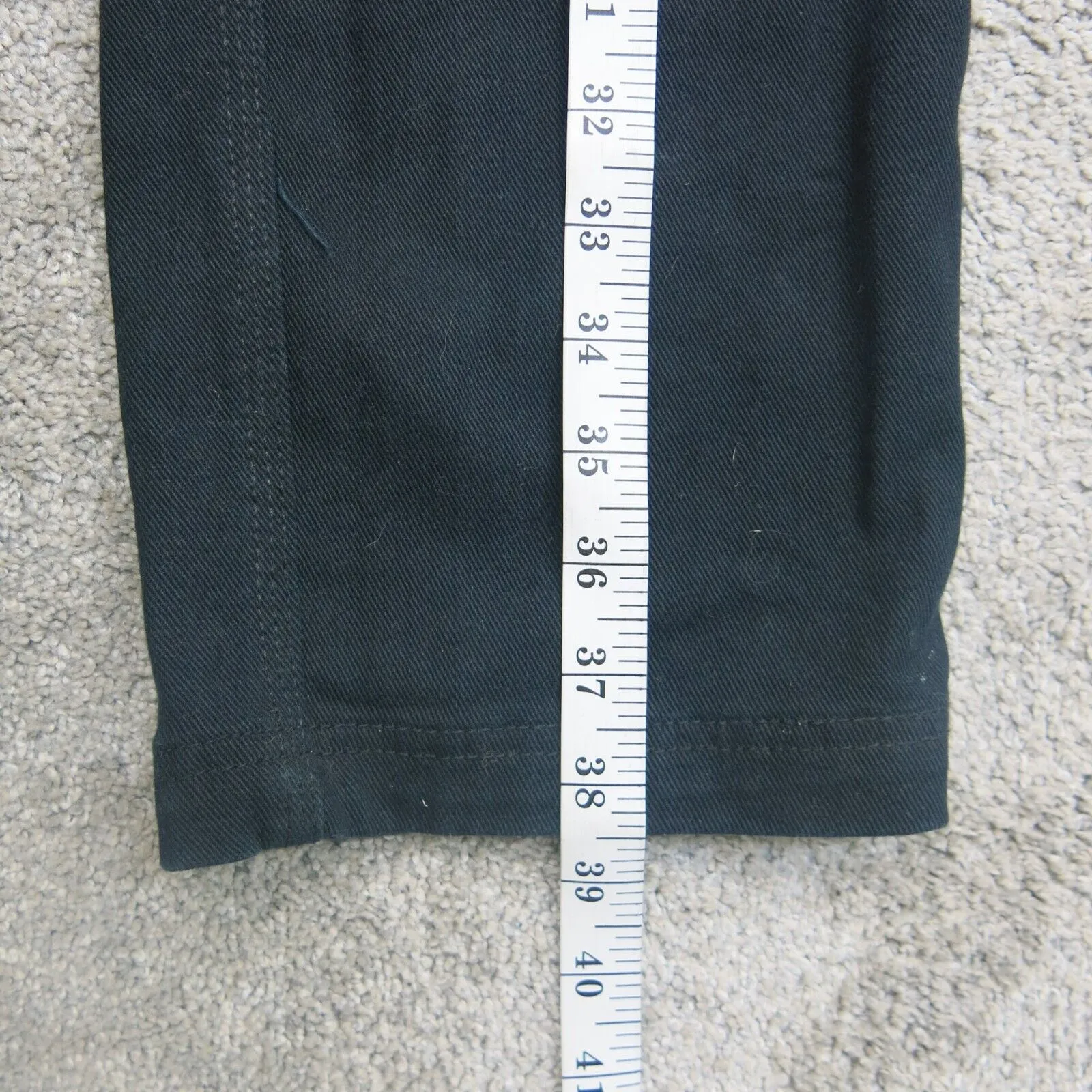 Columbia Mens Jean Straight Leg 100% Cotton Mid Rise Slim Fit Black Size W32XL30