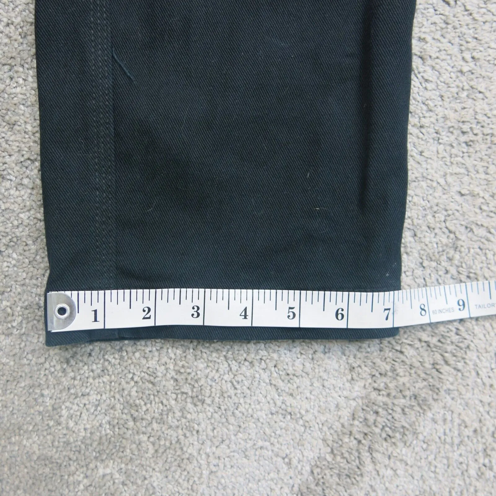 Columbia Mens Jean Straight Leg 100% Cotton Mid Rise Slim Fit Black Size W32XL30