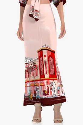 Designer Maxi Skirts For Women in Red