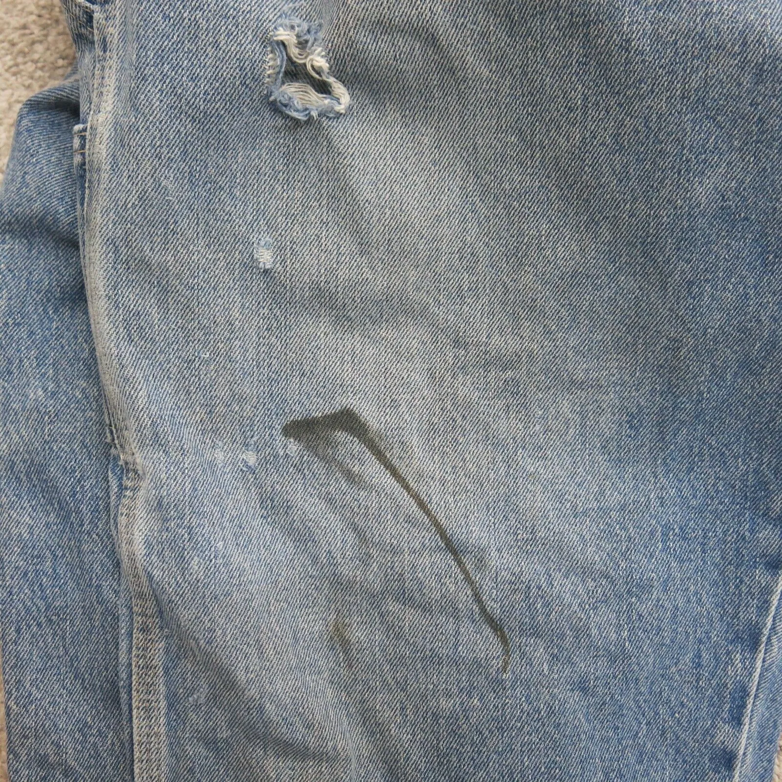 Dickies Jeans Mens 42X30 Blue Denim Straight Pants Work Wear 100% Cotton Casual