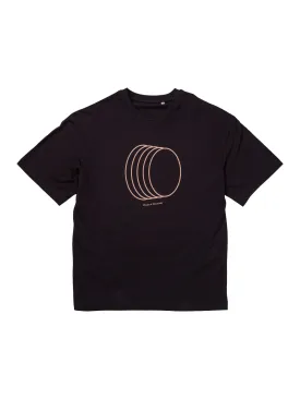 disk logo oversized organic tee chaos and creativity