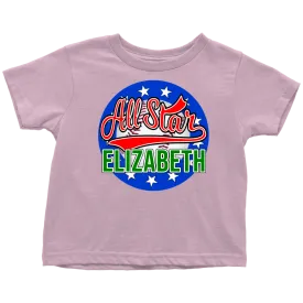 ELIZABETH ALL STAR TODDLER T-SHIRT FOR ELIZABETH