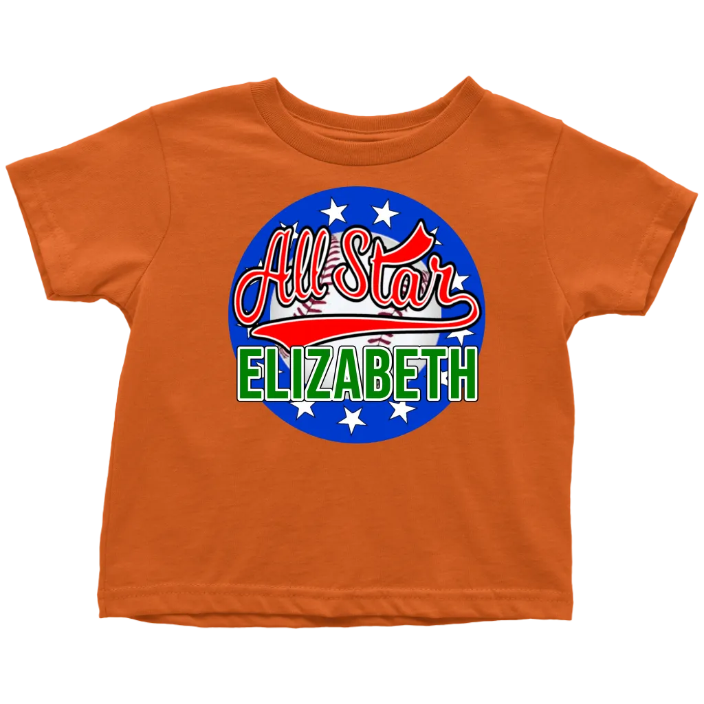 ELIZABETH ALL STAR TODDLER T-SHIRT FOR ELIZABETH