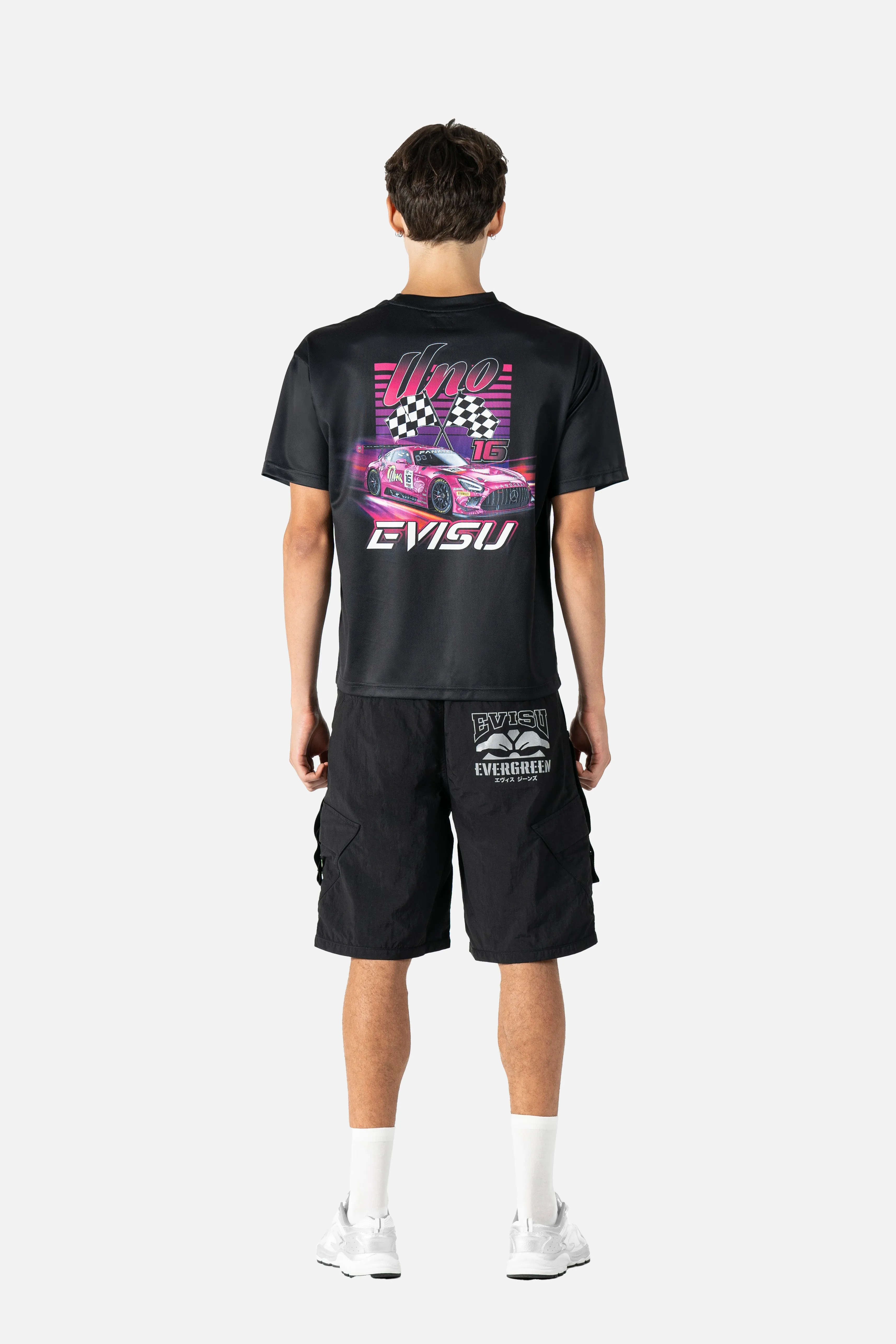 EVISU X UNO RACING LIMITED EDITION PRINT TEE