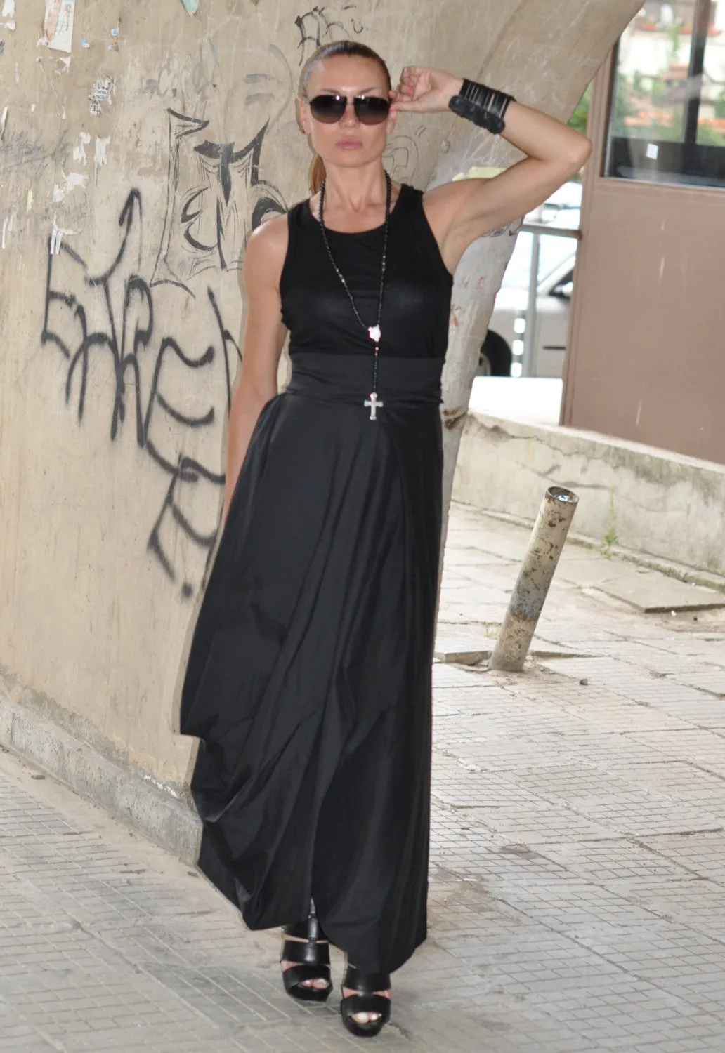 FANTASY Cotton Long Wide Skirt