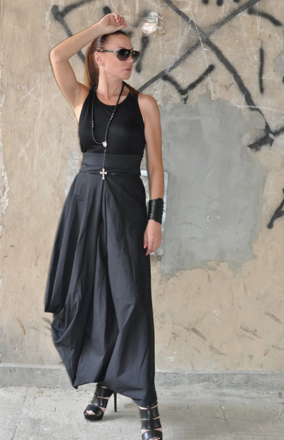 FANTASY Cotton Long Wide Skirt