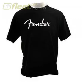 Fender Spaghetti Logo T-Shirt, Black, Size: XL