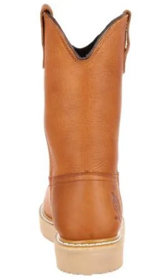 Georgia Men's Leather Steel Toe Chemical/Abrasion Resistant Pull-On Work Boot G5353