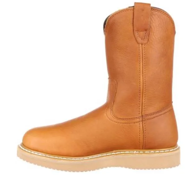 Georgia Men's Leather Steel Toe Chemical/Abrasion Resistant Pull-On Work Boot G5353