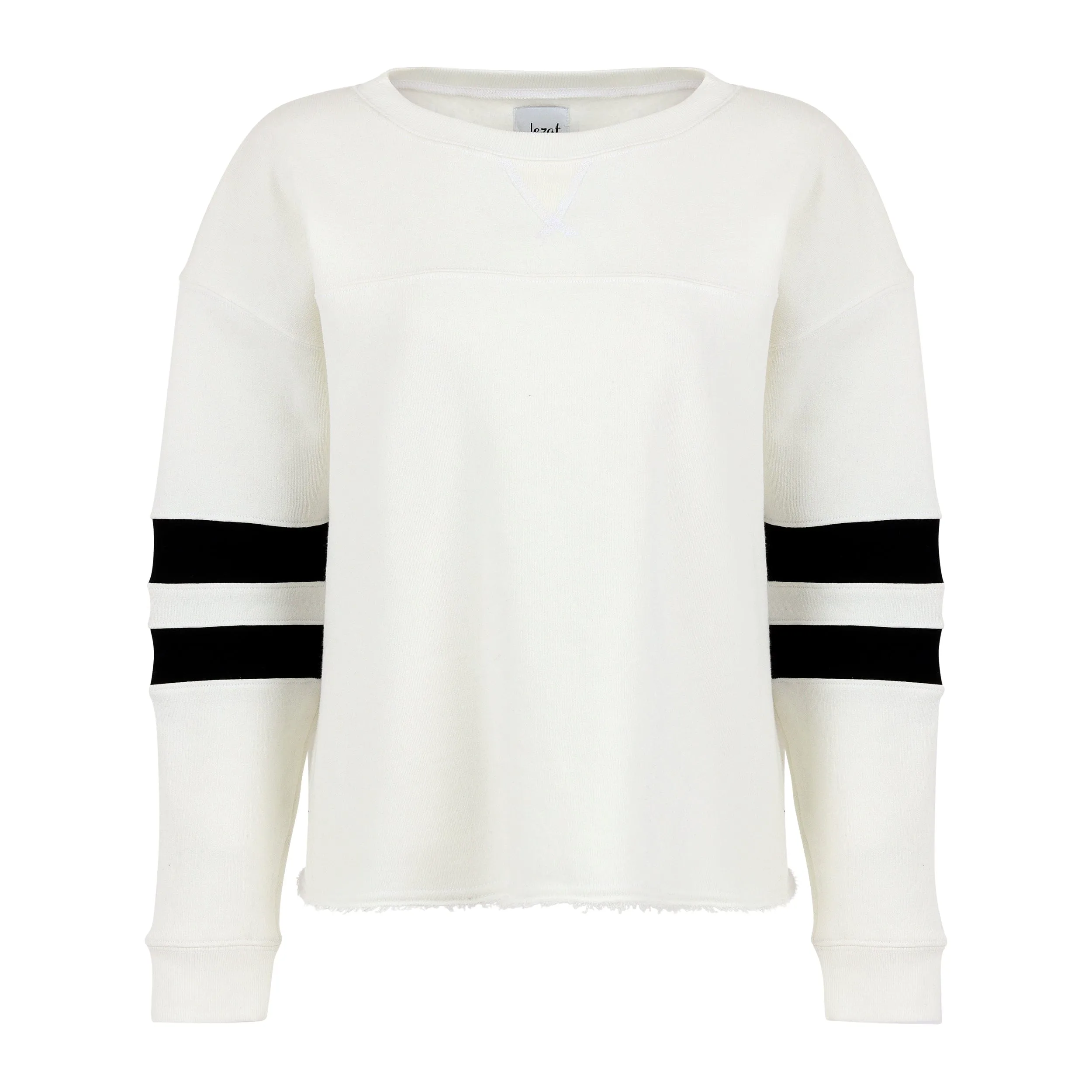 Gilda Organic Cotton Varsity Sweatshirt - White