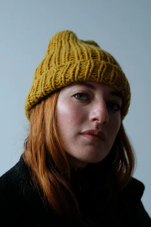 Gold Street Hat Pattern by Clinton Hill Cashmere