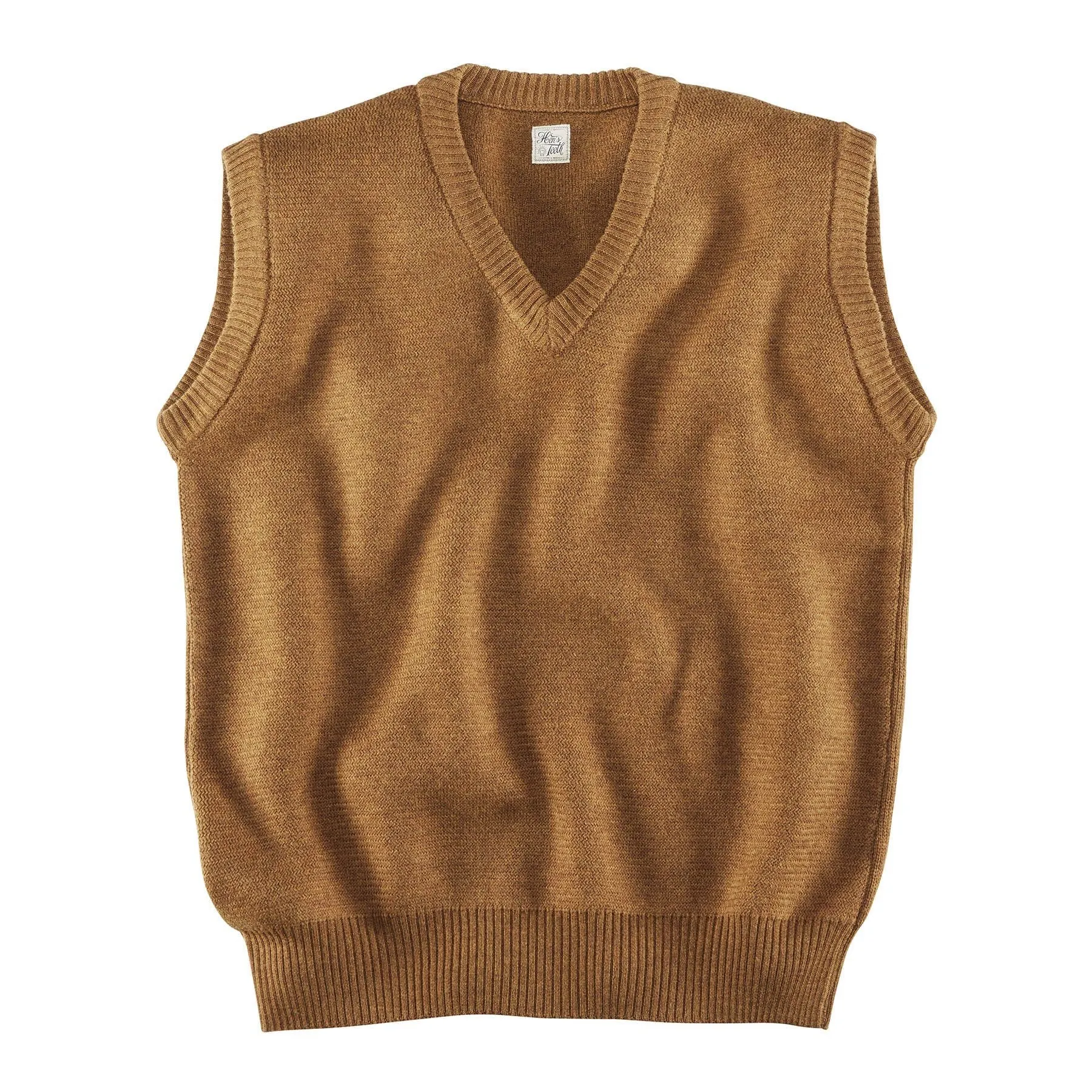 Hen's Teeth Pullunder Knitwear Vest Mustard