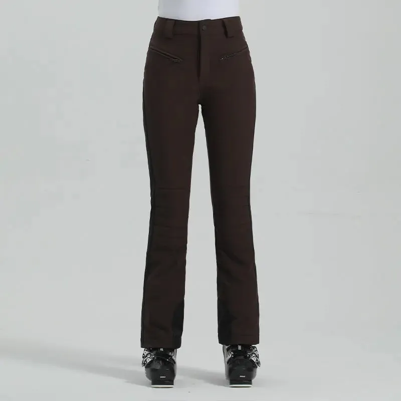 High Elasticity Winter Snow Pants Colorblock Snowboarding Pants
