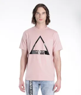 HVMAN BY CULT TRIANGLE LOGO TEE (DUSTY PINK)