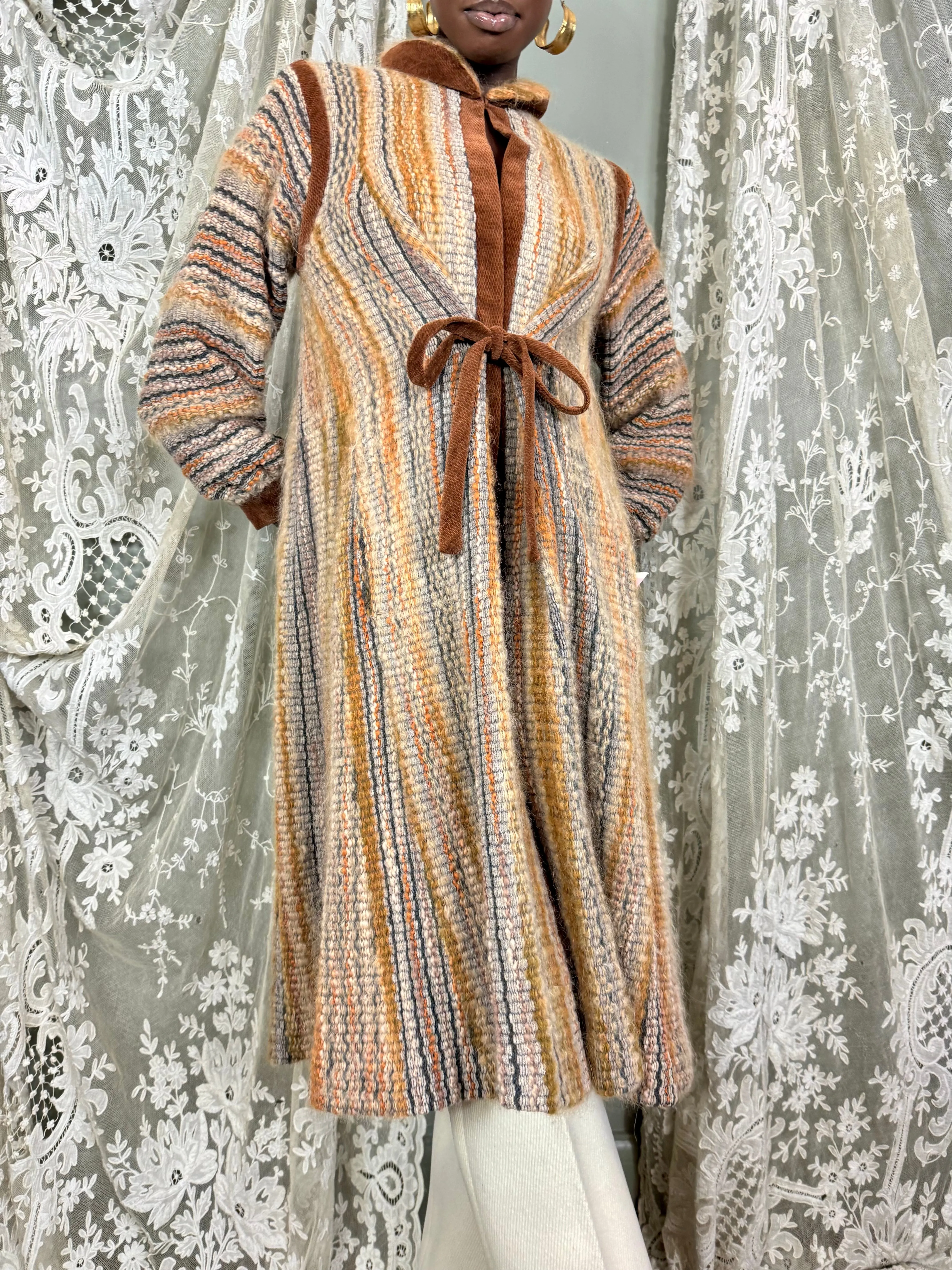 Kay Cosserat, 80s knit coat