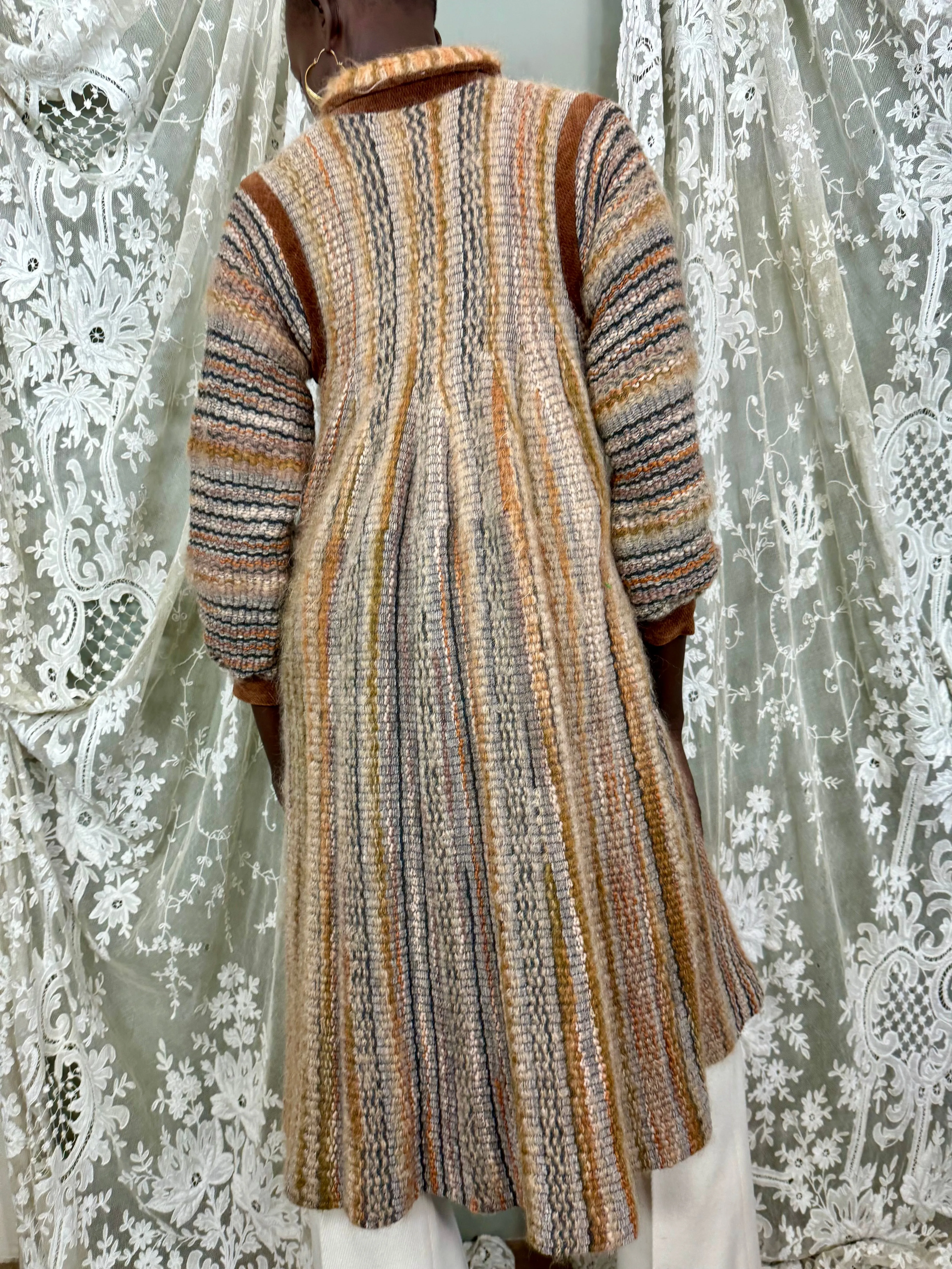 Kay Cosserat, 80s knit coat
