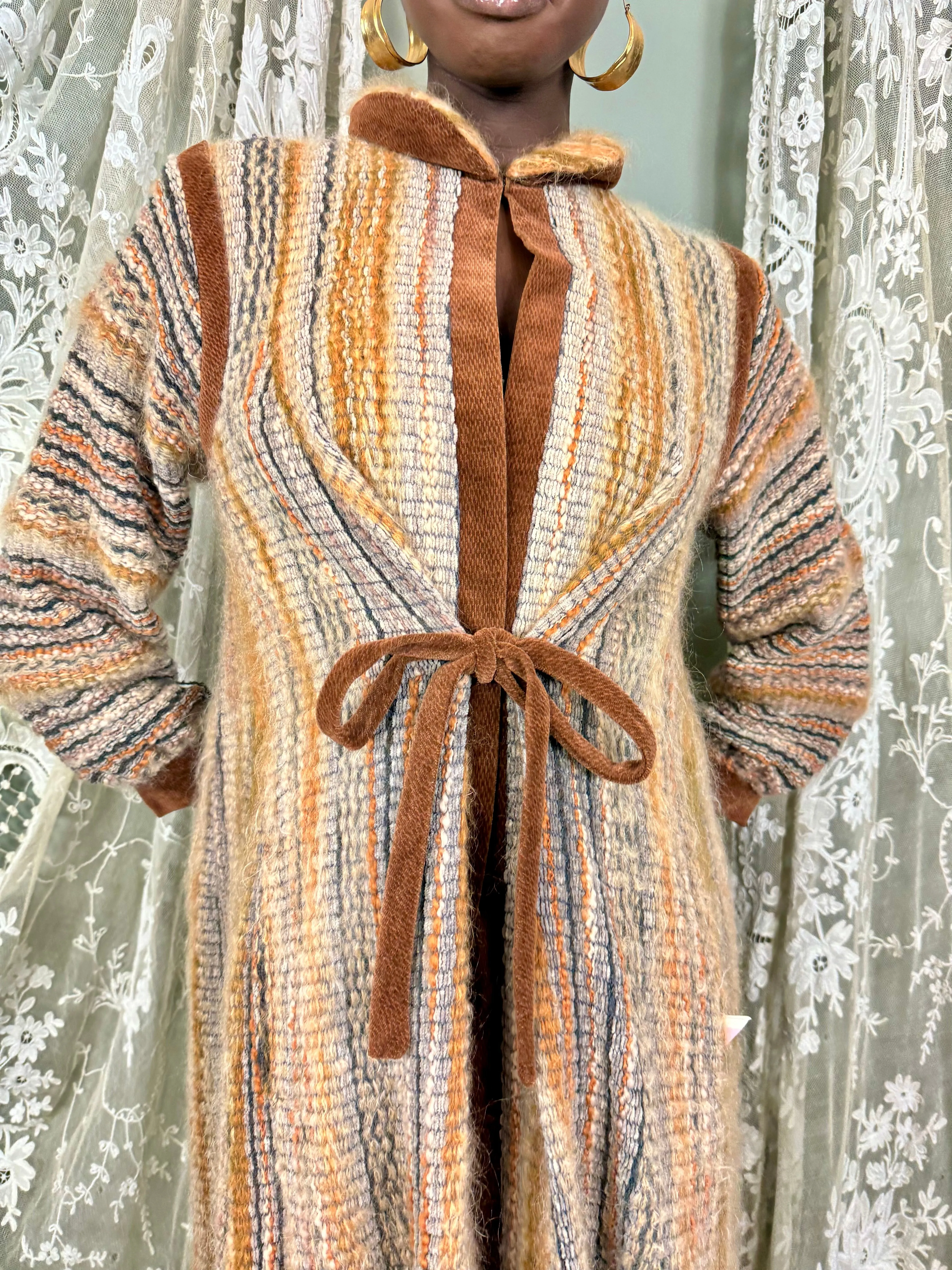 Kay Cosserat, 80s knit coat