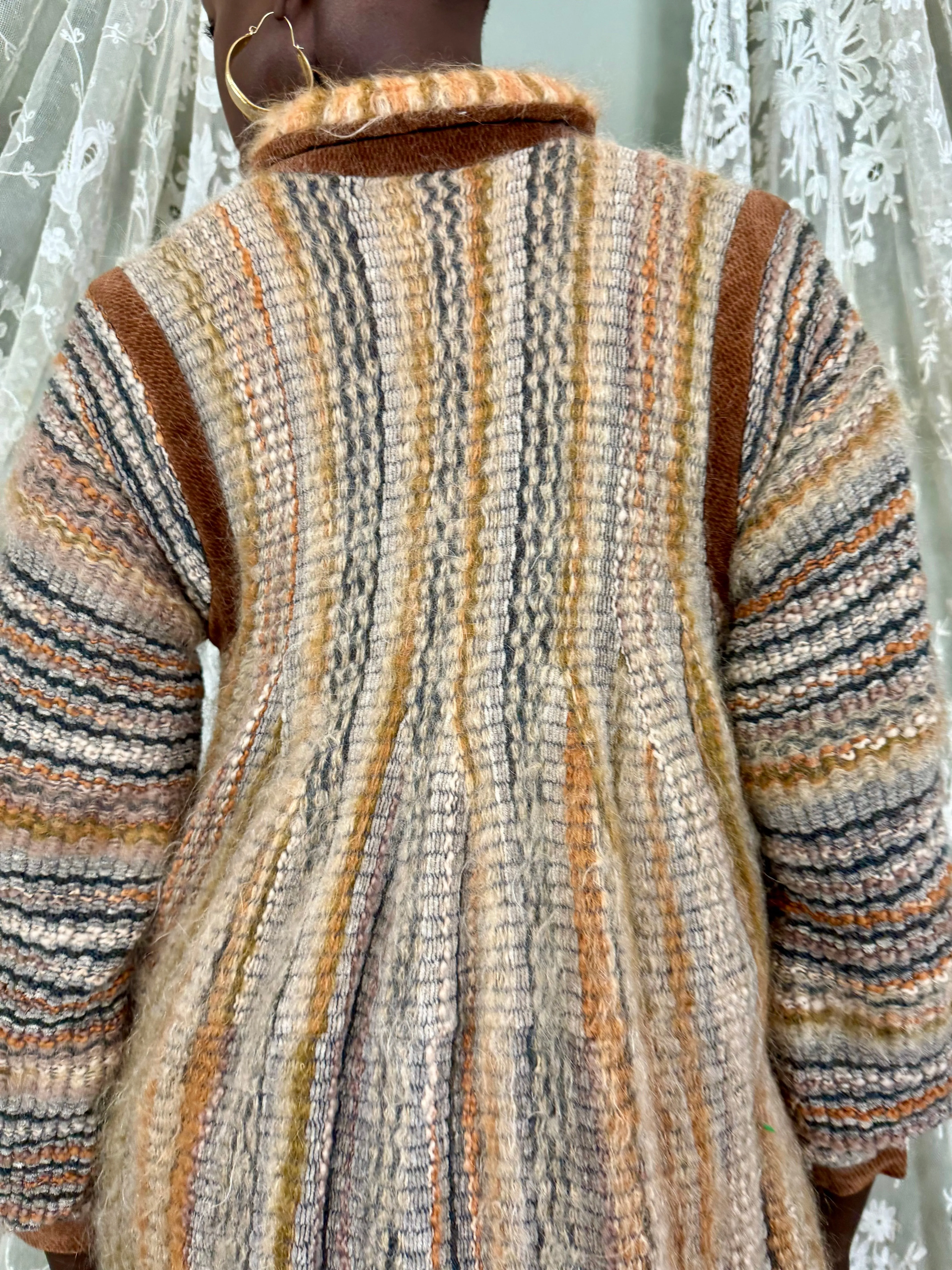 Kay Cosserat, 80s knit coat