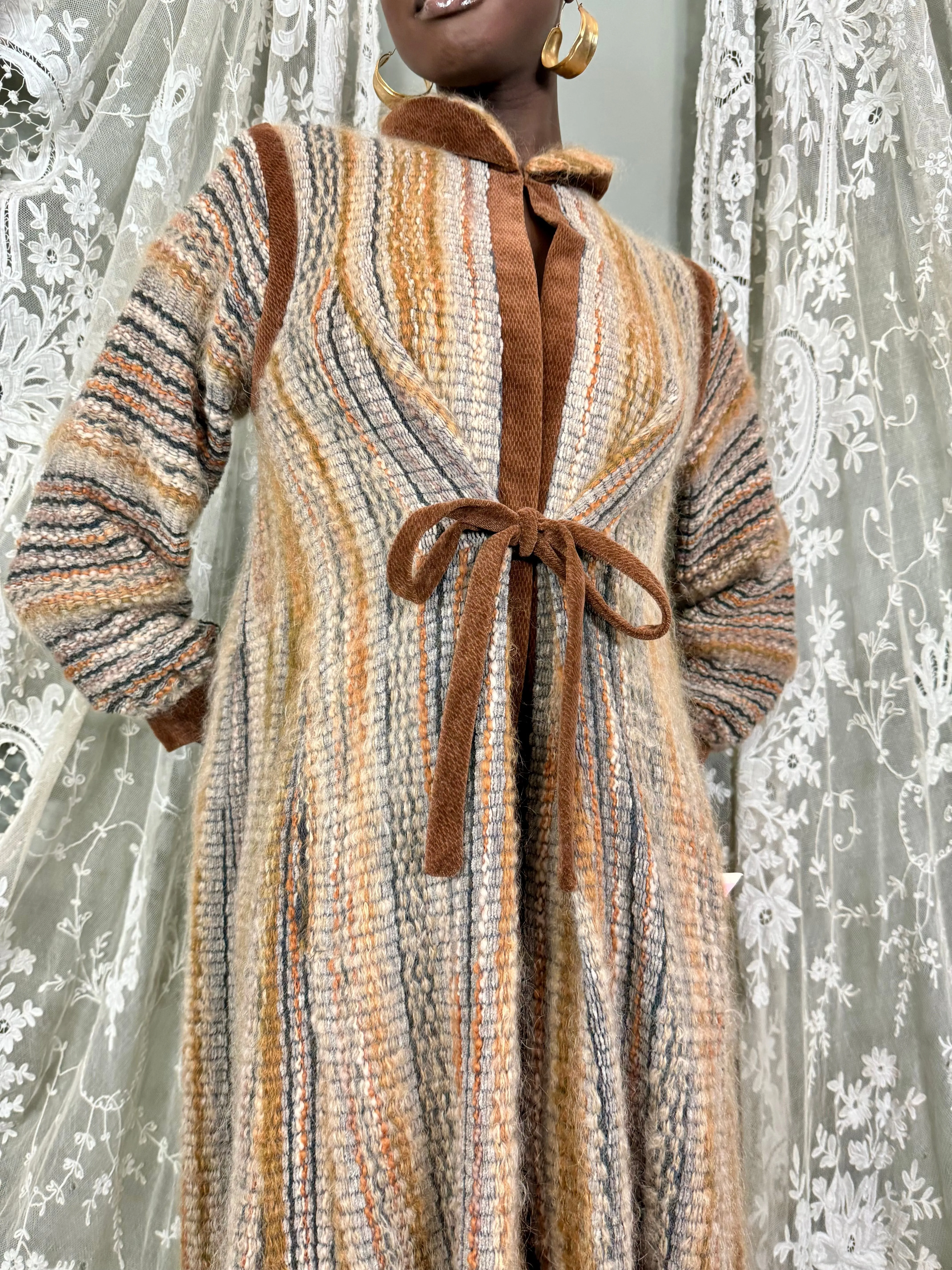 Kay Cosserat, 80s knit coat
