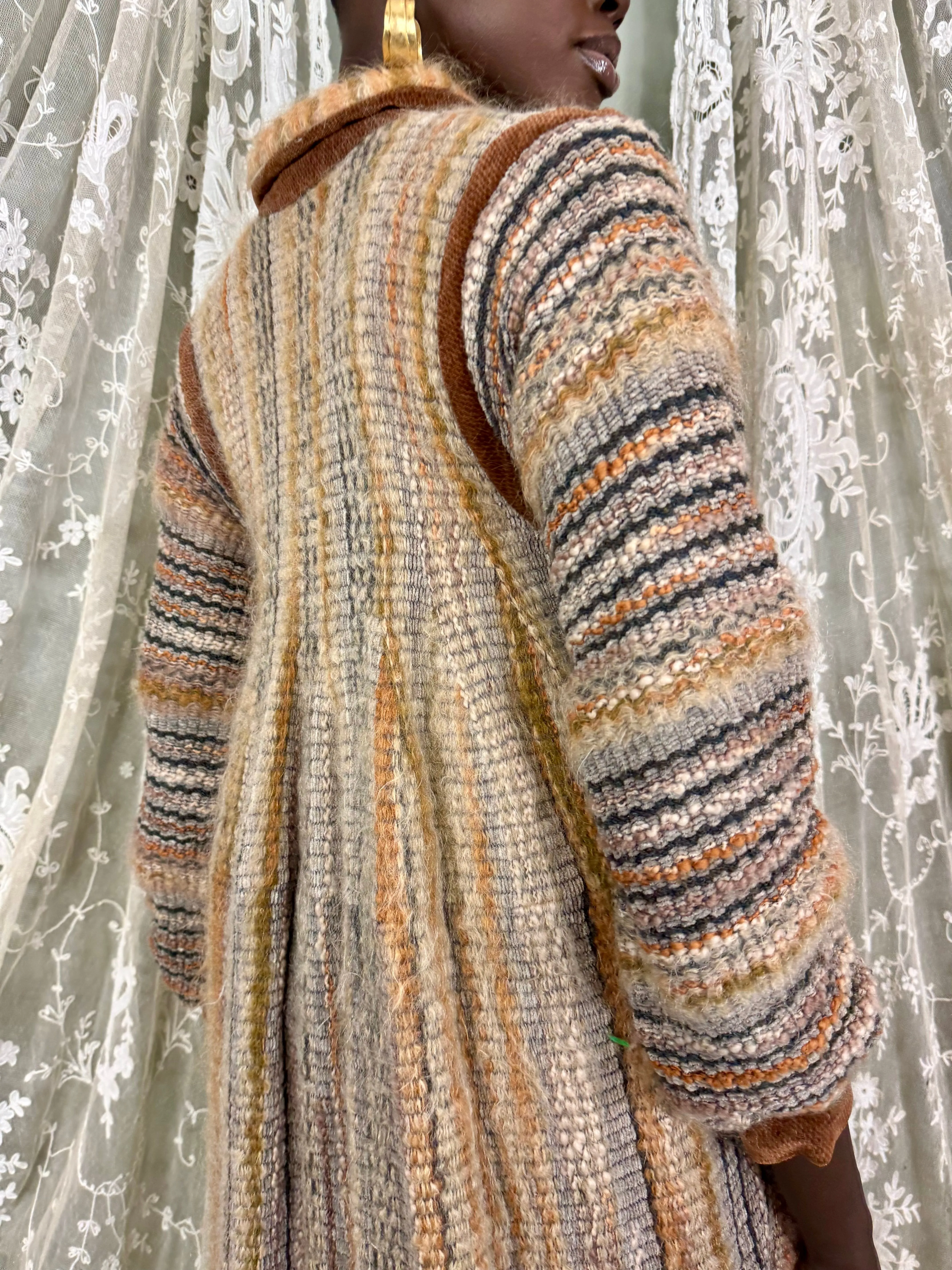 Kay Cosserat, 80s knit coat